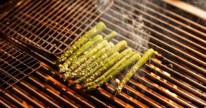 Asparagus on grill