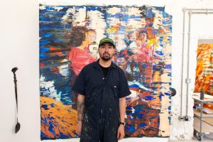 Angel Otero during his residency at Hauser & Wirth Somerset, 2026 © Angel Otero. Photo: Clare Walsh